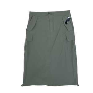 Ardene Maxi Skirt Women Large Army Green Lightweight Adjustable